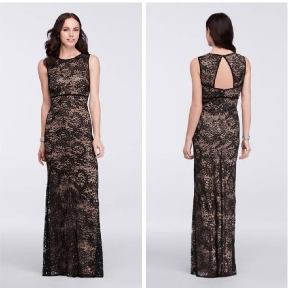 Black & Tan Nightway Gown Like New